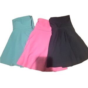 Old Navy Blue, Black and Pink Mini Skater Skirt Set